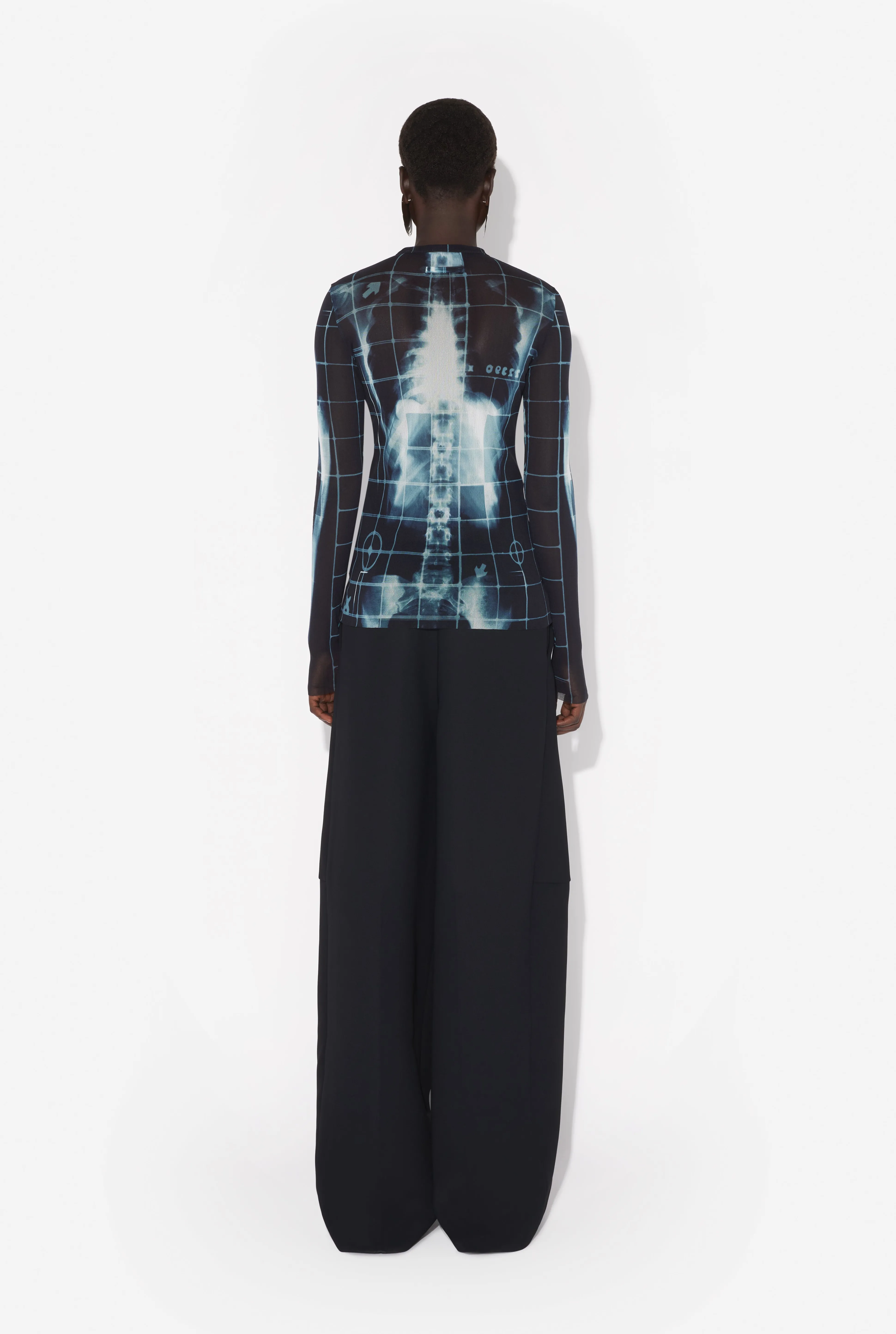 Jean Paul Gaultier The Black Squeletor Top> Prints | Tops