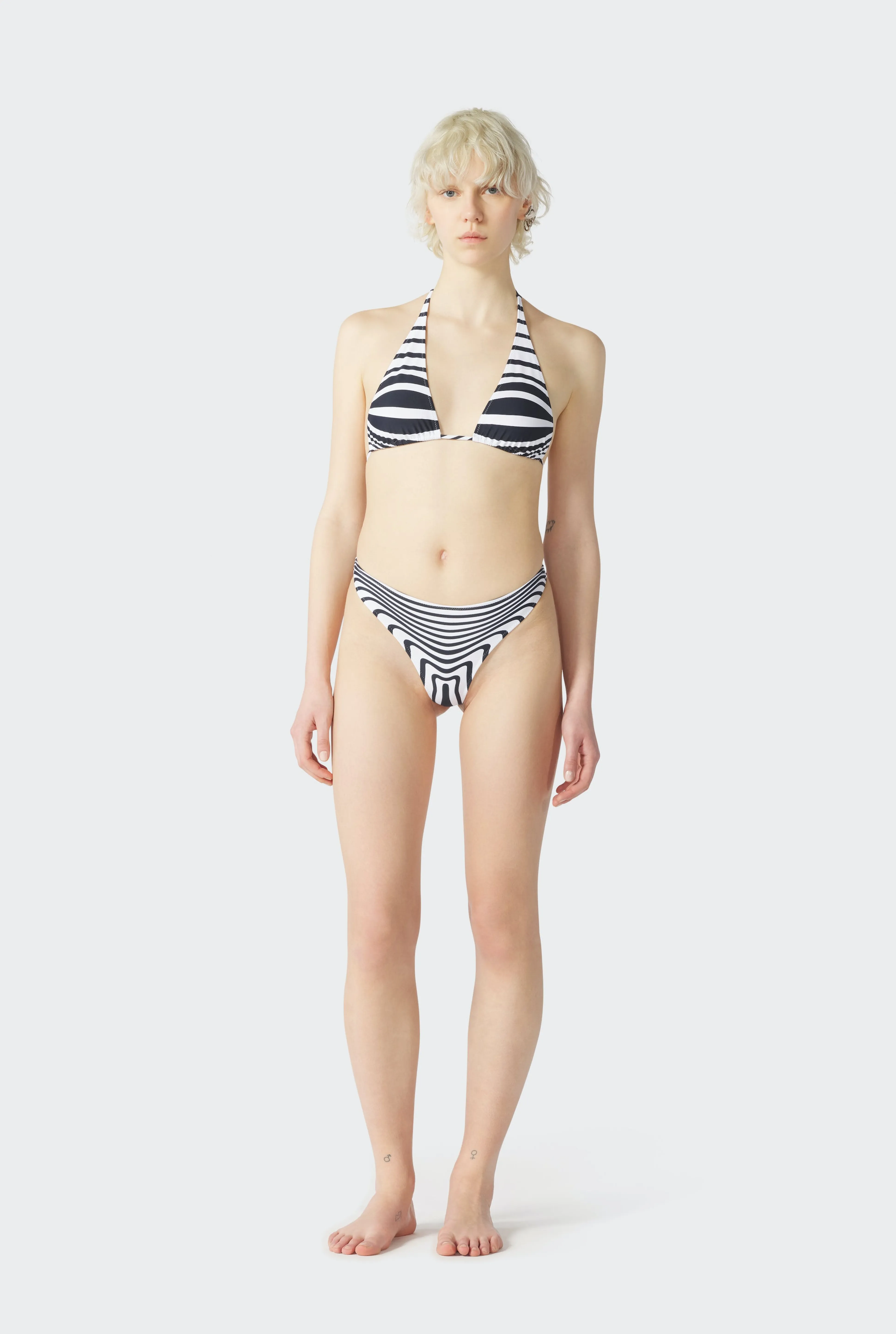 Jean Paul Gaultier The Navy Blue Body Morphing Bikini Bottom> Iconic Prints